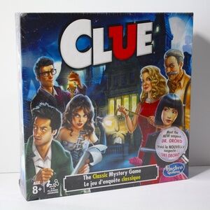 Clue The Classic Mystery Board Game. New Suspect, Dr. Orchid!